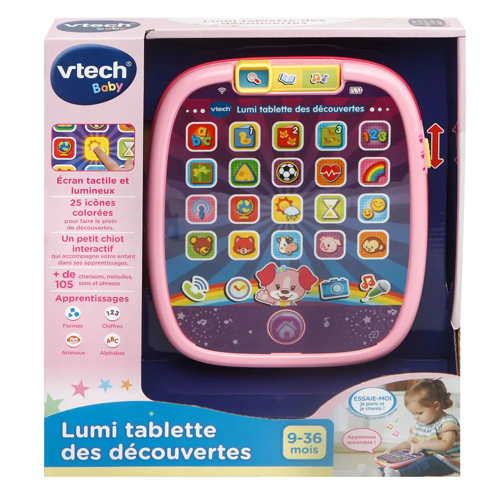 Lumi tablette des découvertes rose