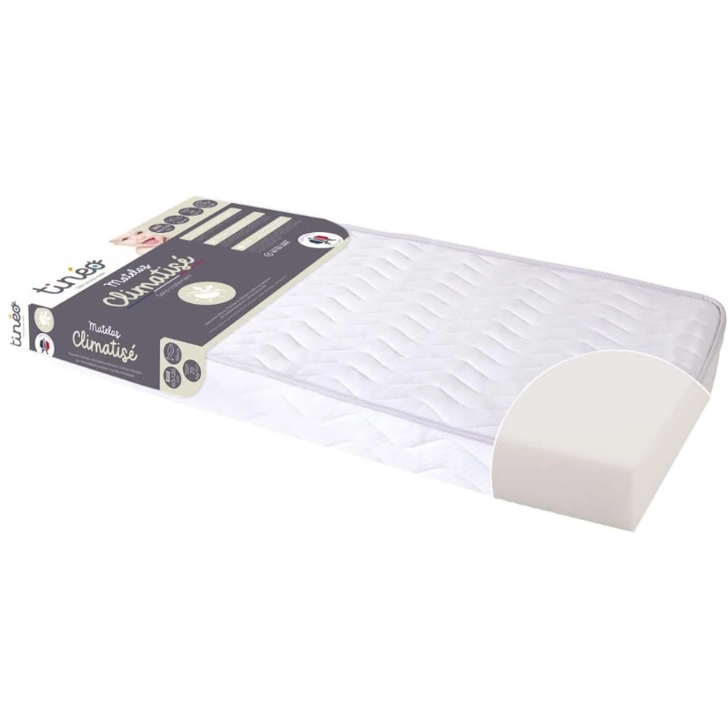Matelas bébé 60x120cm Climatisé – Tinéo