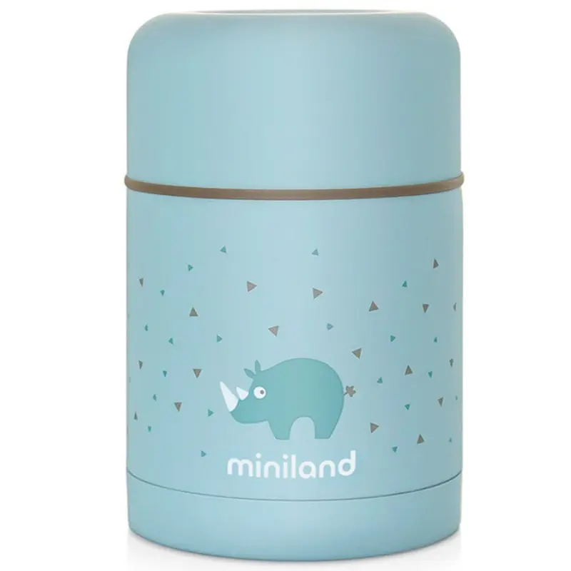 xx Miniland Thermos 600ml pour aliments solides bleu