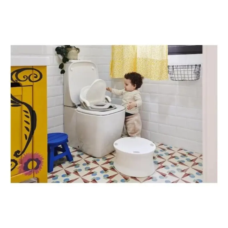 MS Innovaciones Pot d'apprentissage Toilette Bébé Blanc-Gris