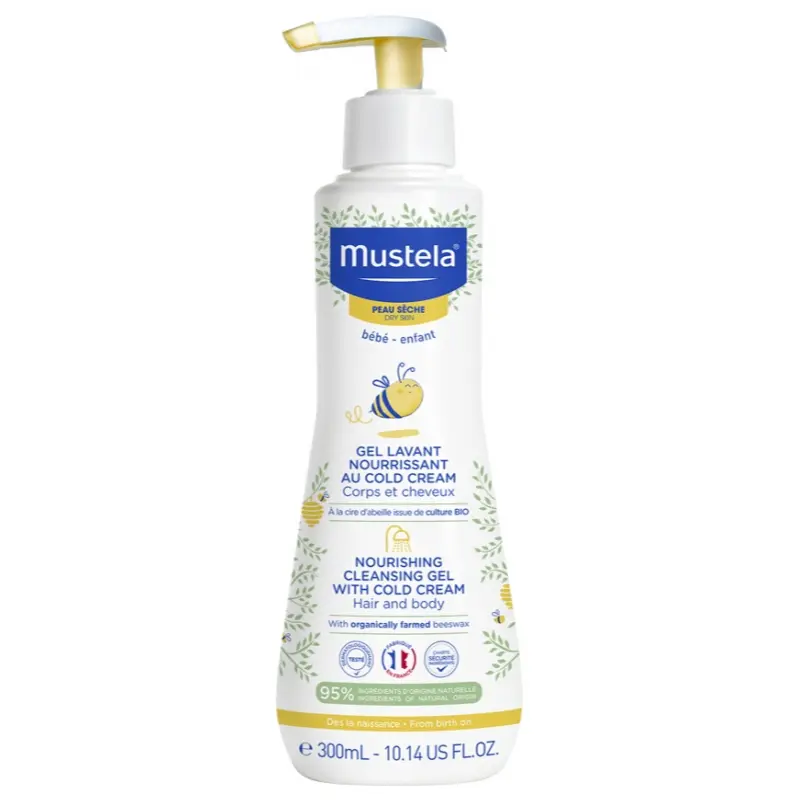 xx Mustela Gel Lavant Nourrissant au Cold Cream à la Cire d'Abeille 300 ml
