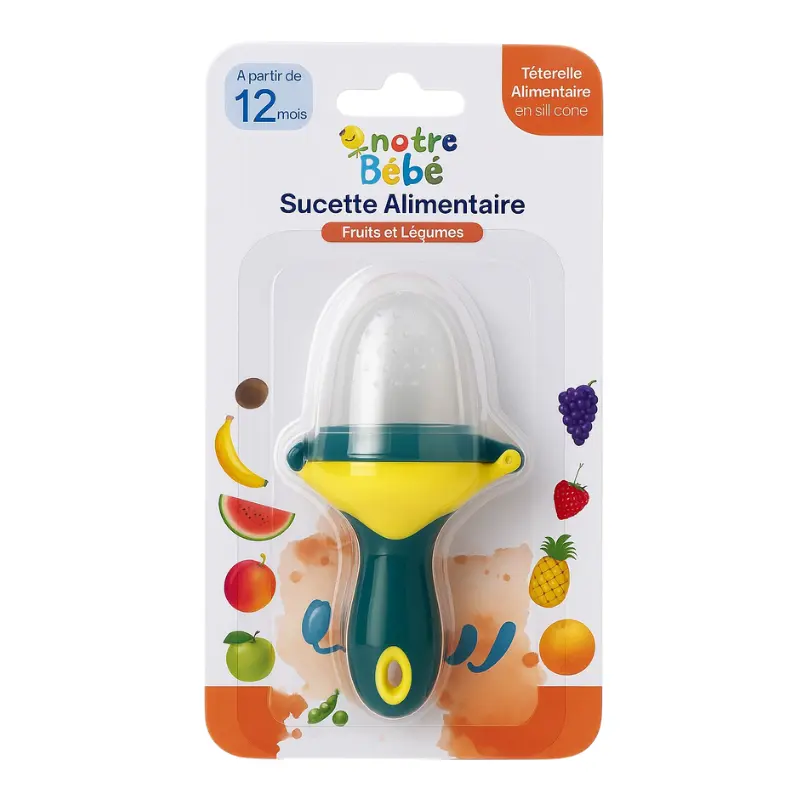 Notre Bebe Sucette Alimentaire Fruits & Légumes +12m deuxième âge