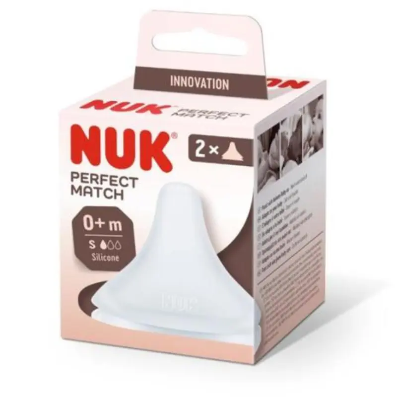 Nuk Perfect Match – Lot de 2 tétines 0 mois+