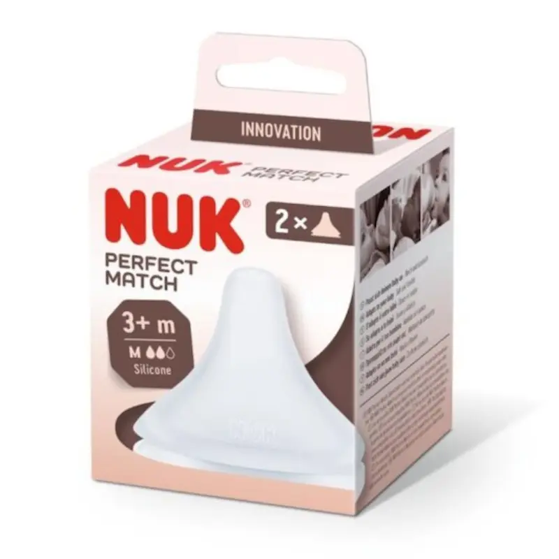 Nuk Perfect Match – Lot de 2 tétines 3 mois+