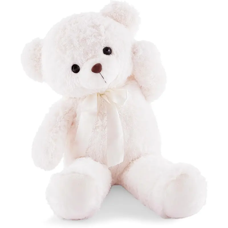 xx Ours en peluche géant 80 cm – Nounours doux et moelleux blanc
