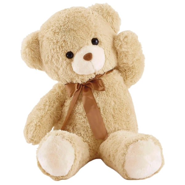 xx Ours en peluche géant 80 cm – Nounours doux et moelleux couleur camel