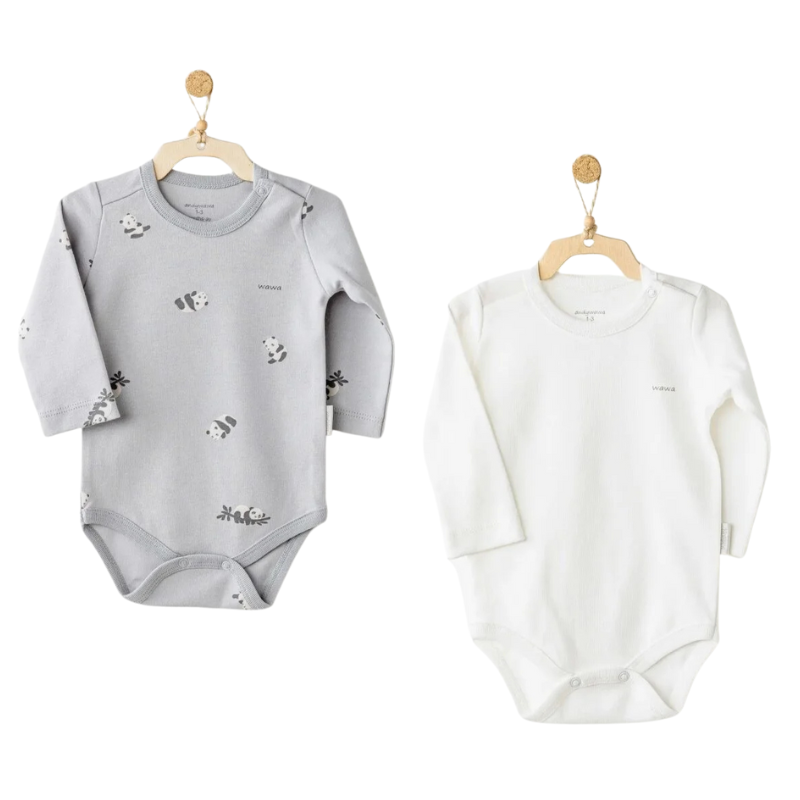 xx Pack 2 Bodys Bébé Manches Longue AC26036  Andywawa