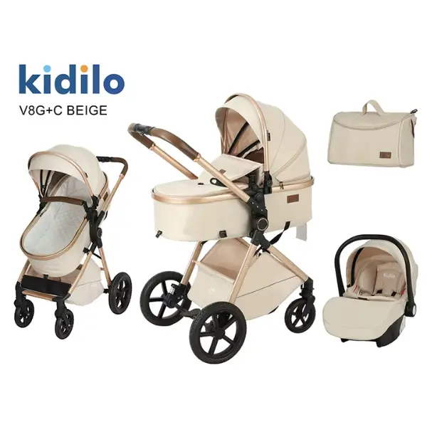 xx Pack Poussette V8G+C Universel 3en1 – Kidilo
