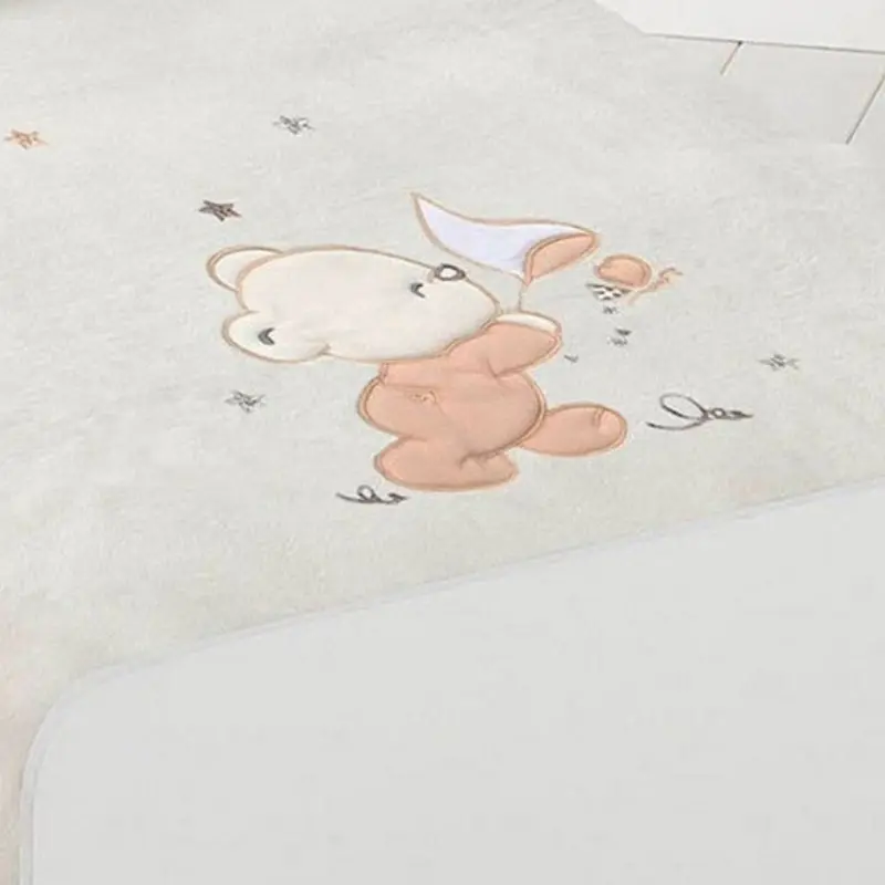 Pielsa Couverture pielsa brodée beige 6224