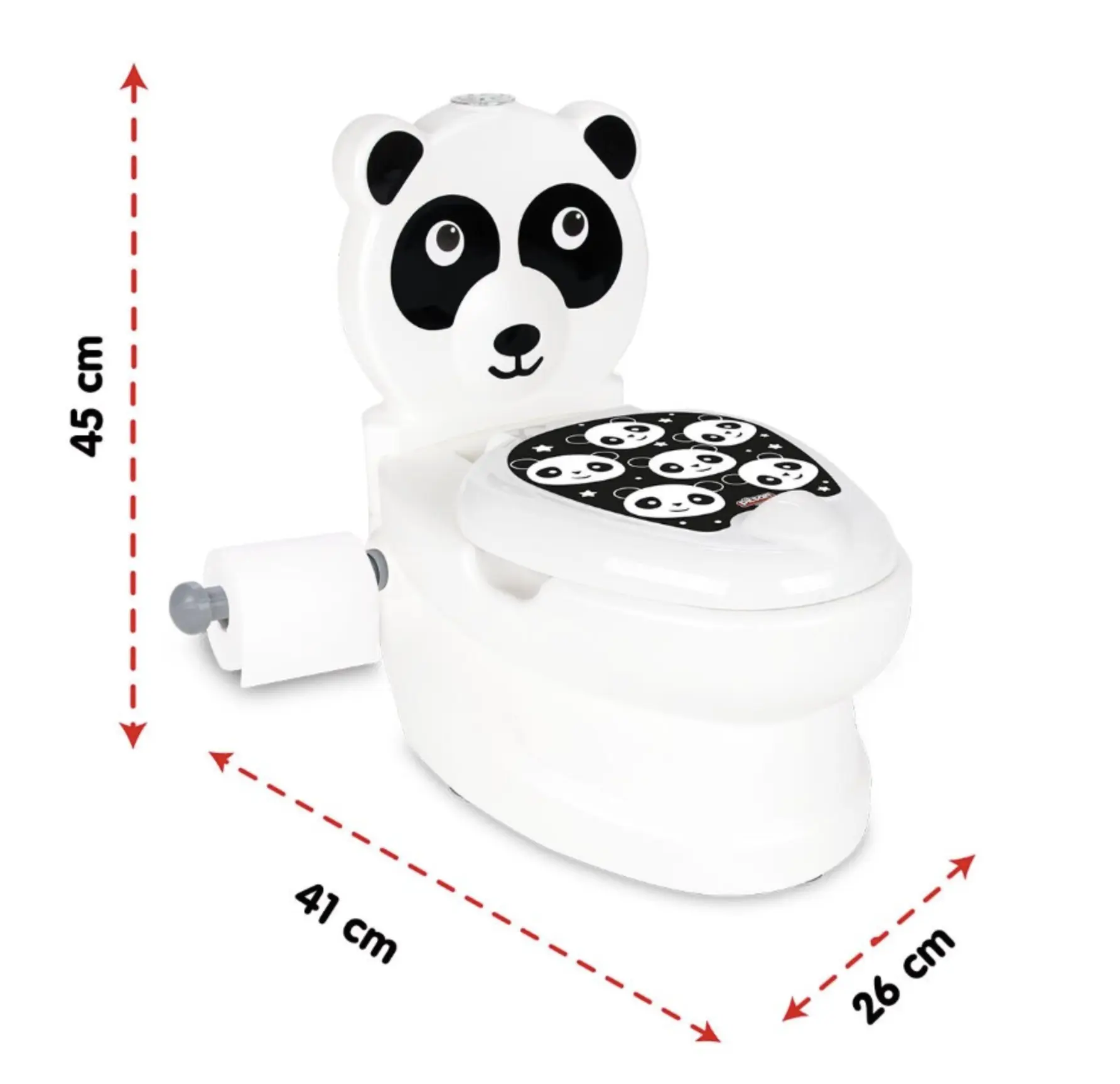 Pilsan Siège de Toilette Éducatif pour Bébé 18M+ - Panda