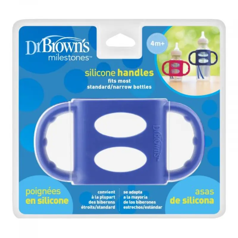 Poignées En Silicone Dr. Brown’s WN Bleu