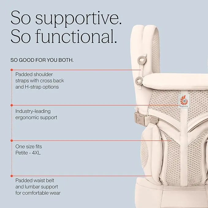 Porte-bébé Ergobaby Gris Perle 3 à 20 kg