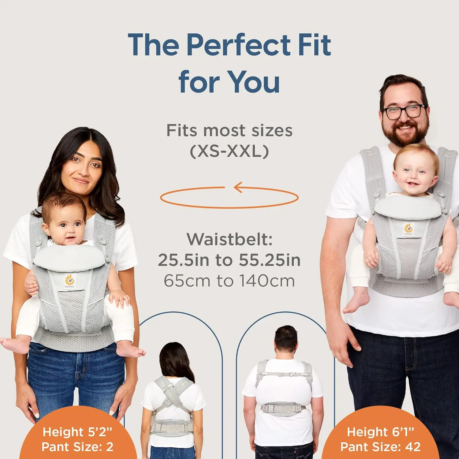 Porte-bébé ergonomique Ergobaby Omni Breeze - Bleu ardoise