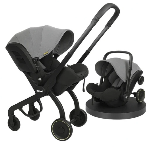 xx Poussette 2 en 1 i-Size MAX – Siège Auto et Poussette Bébé – Gris
