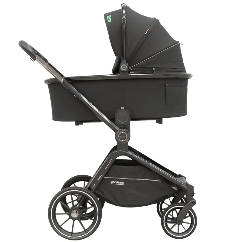 Poussette 3 en 1 Kidilo – Nacelle, Siège Auto et Confort Total dès la Naissance – Biege