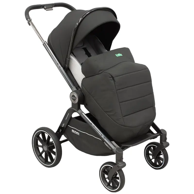 Poussette 3 en 1 Kidilo – Nacelle, Siège Auto et Confort Total dès la Naissance – Biege