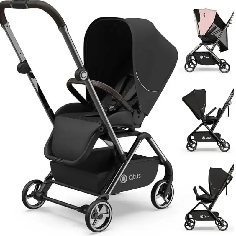 Poussette Owl Premium 360° Noir QTUS