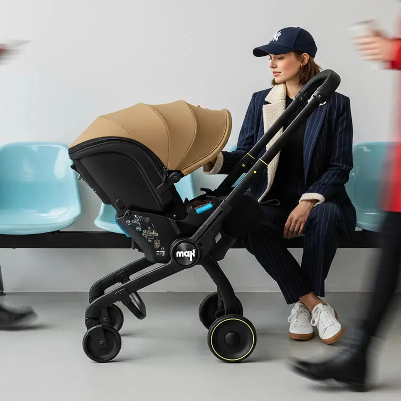 Poussette Siège Auto 2en1 i-Size MAX Beige