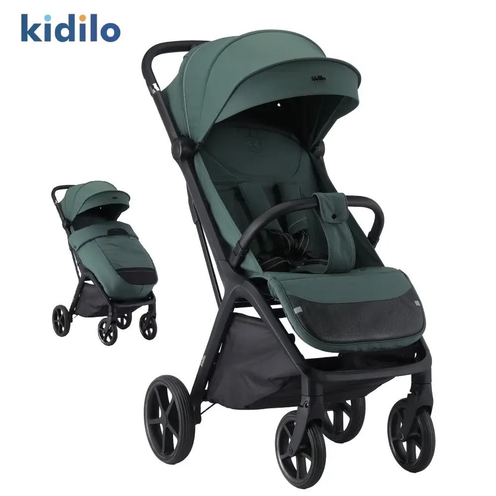 Poussette valise compacte kaki C5F
