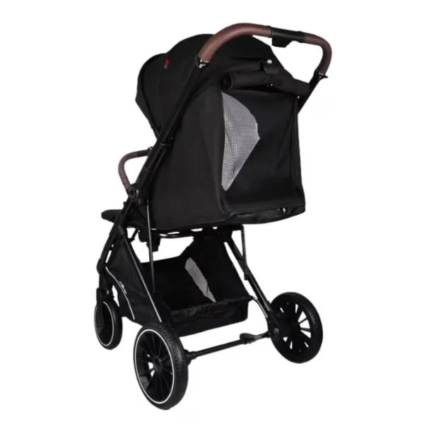 Poussette valise réversible avec cache pieds et Sac 6530 Kidilo - Noir