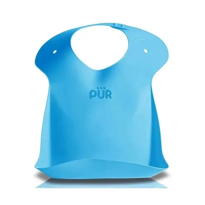 xx PUR Catcher Bib – Bavoir Rose avec Récupérateur
