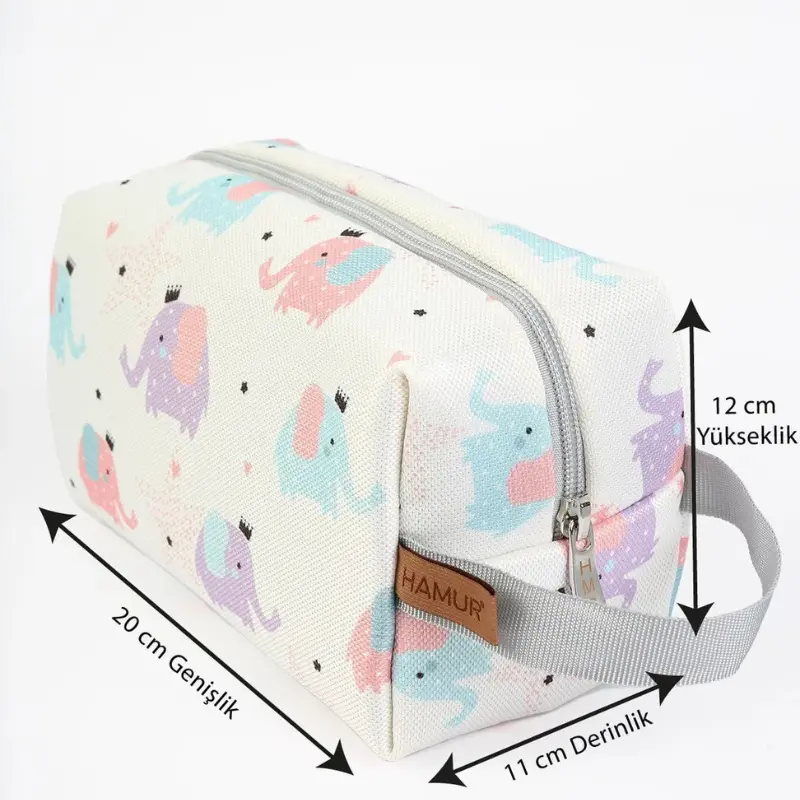 rousse de soin multi-usages pour vêtements de bébé – motif éléphant