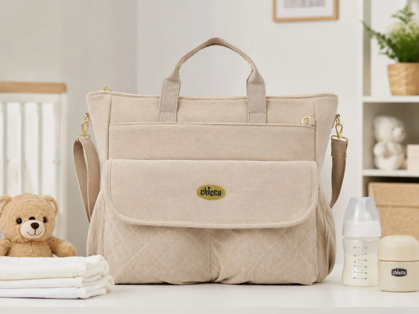 Sac à Langer Chicco Velours – Beige