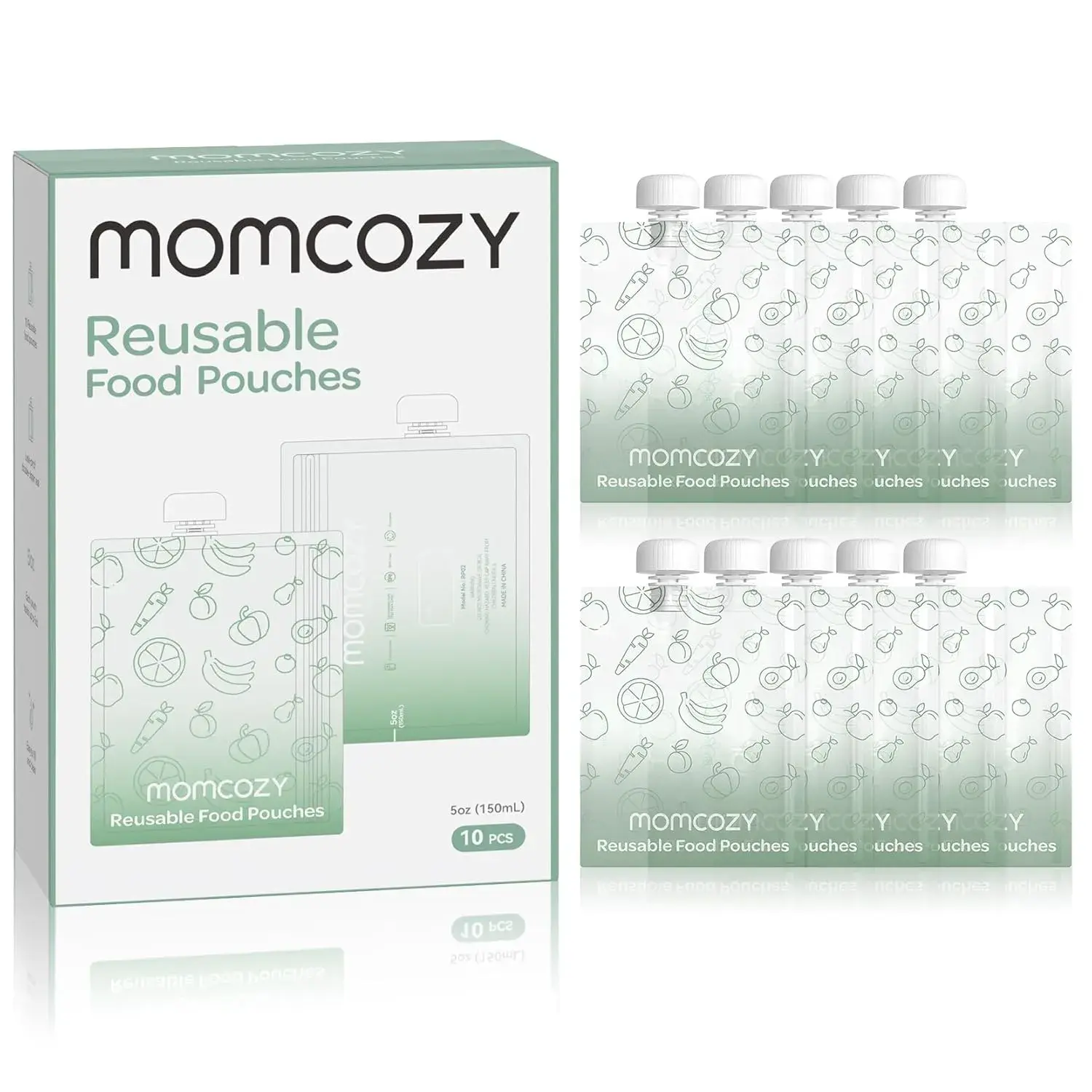 xx Sachets réutilisables pour aliments pour bébés Momcozy