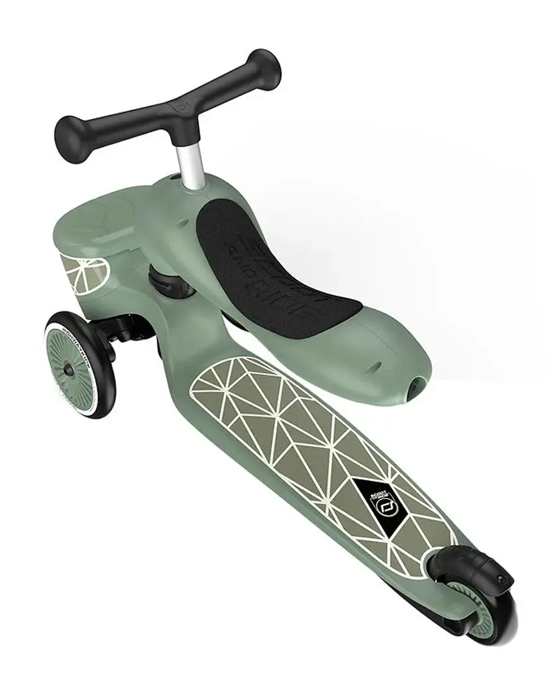 Trottinette Scoot And Ride 2 en 1 Highwaykick 1 Lifestyle - Lignes vertes