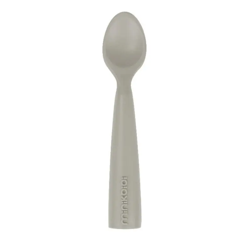 Set en Silicone MINIKOIOI Bol Gobelet Cuillère – Gris