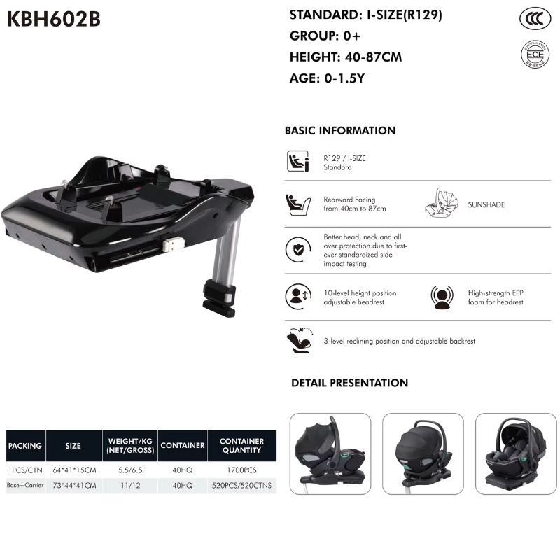Siège Auto Bébé Nouveau-né Kidilo KBH602 – Vert