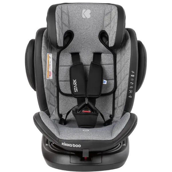 Kikkaboo Siège auto 0-1-2-3 (0-36 kg) Stark new generation ISOFIX Gris Foncé