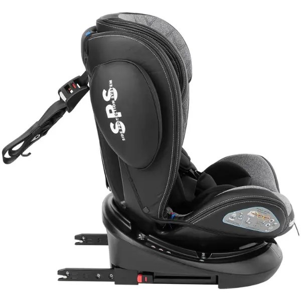 Kikkaboo Siège auto 0-1-2-3 (0-36 kg) Stark new generation ISOFIX Gris Foncé