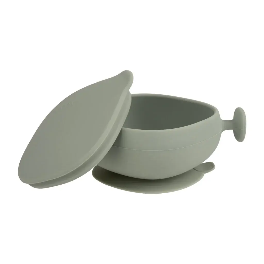 Silicone Bowl + Lid - sage