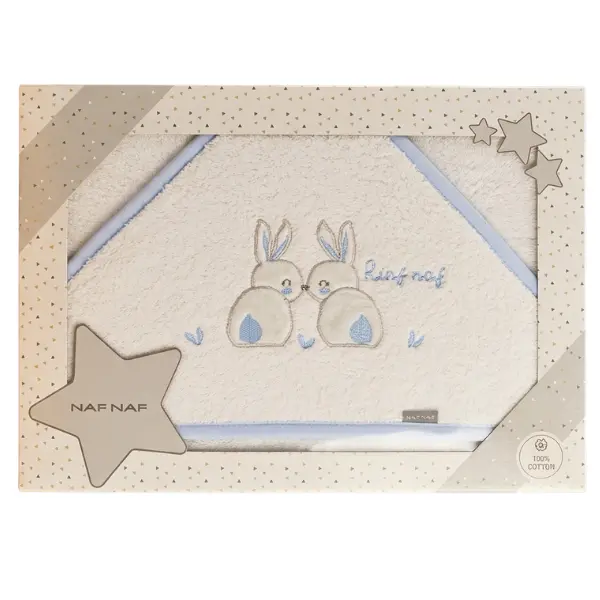 xx Sortie de Bain Bébé NAF NAF Duo Lapins