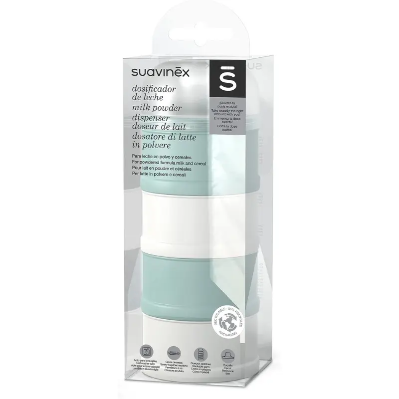 Suavinex Boîte de lait en poudre - Vert