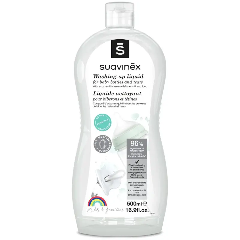 xx Suavinex, Liquide Vaisselle pour Biberons, Tétines et Accessoires 500ml