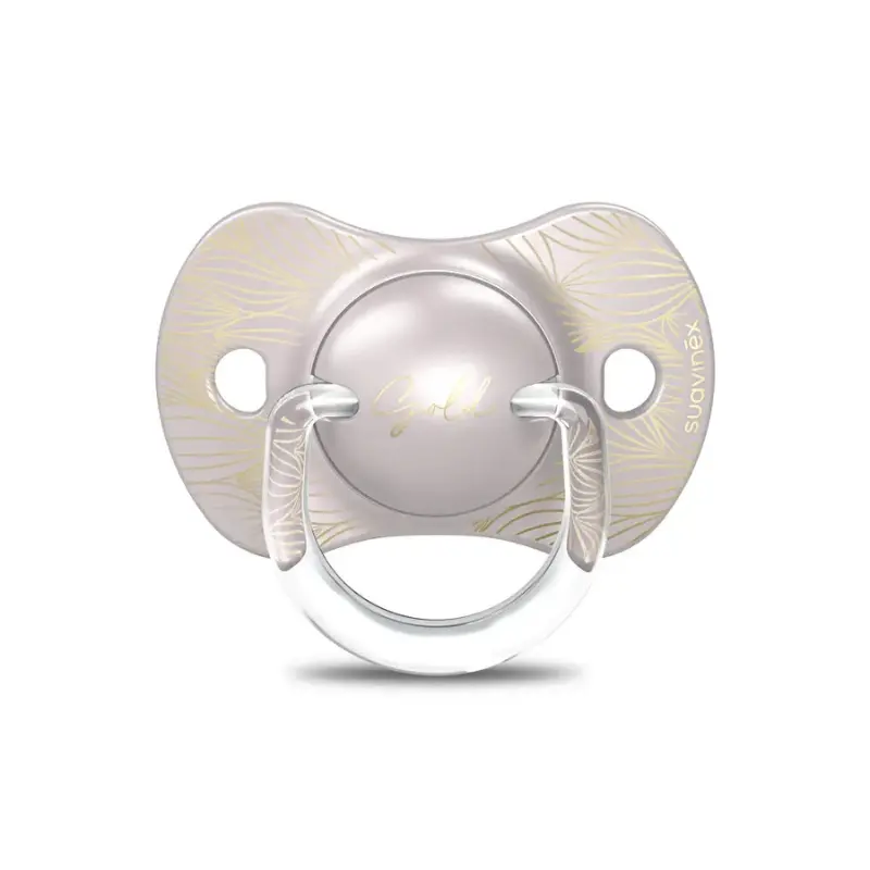 xx Suavinex Sucette Premium Silicone SX Pro Gris - Doré - 6-18M