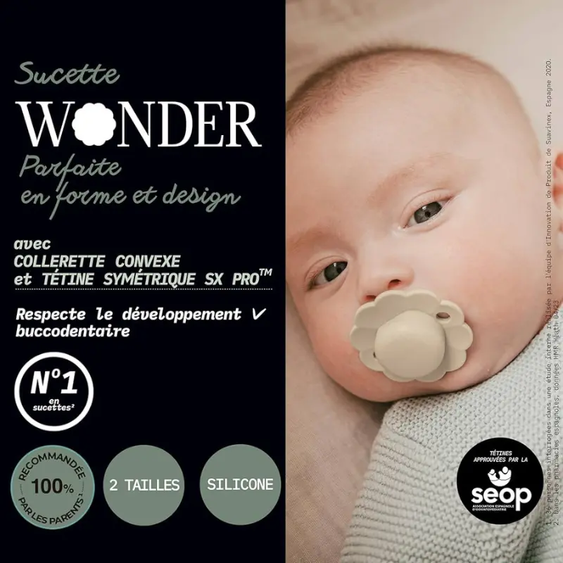 Suavinex Sucette reversible wonder Whitecap Gray