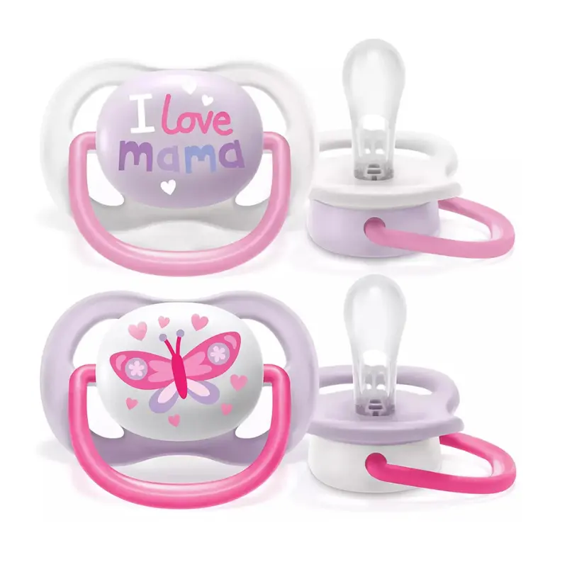 xx Sucette AVENT Air Collection 0-6M Girl – Confort et Douceur pour Bébé Fille