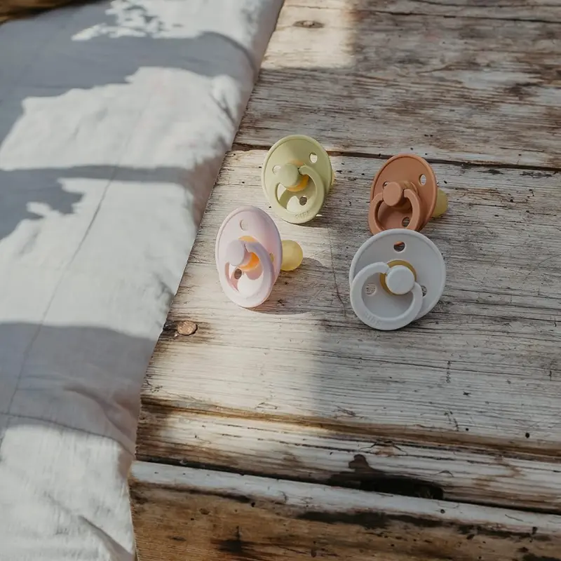 Sucettes BIBS Colour Symétriques – Sans BPA, Tétine Symétrique en Latex Naturel – Ivoire/Sauge