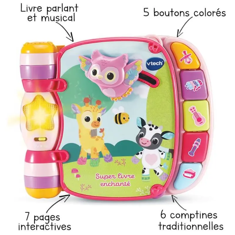 Super Livre Enchanté - Baby Loulous Rose