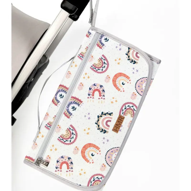 Tapis à Langer Portable - Arc en Ciel