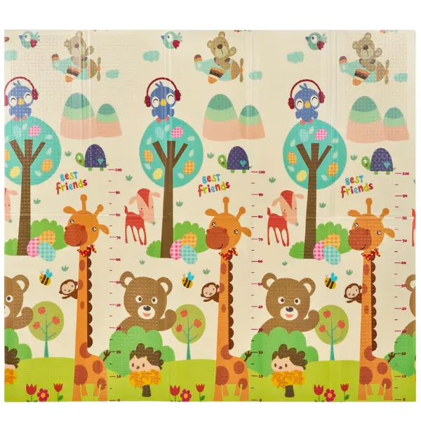 Tapis de jeu MS Innovaciones 120 x 120 cm Girafe Scooter avec sac de transport