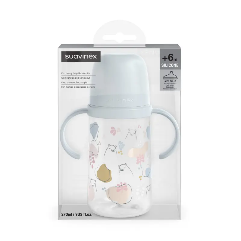 Tasse d’Apprentissage 270 mL Suavinex My Family - Bleu