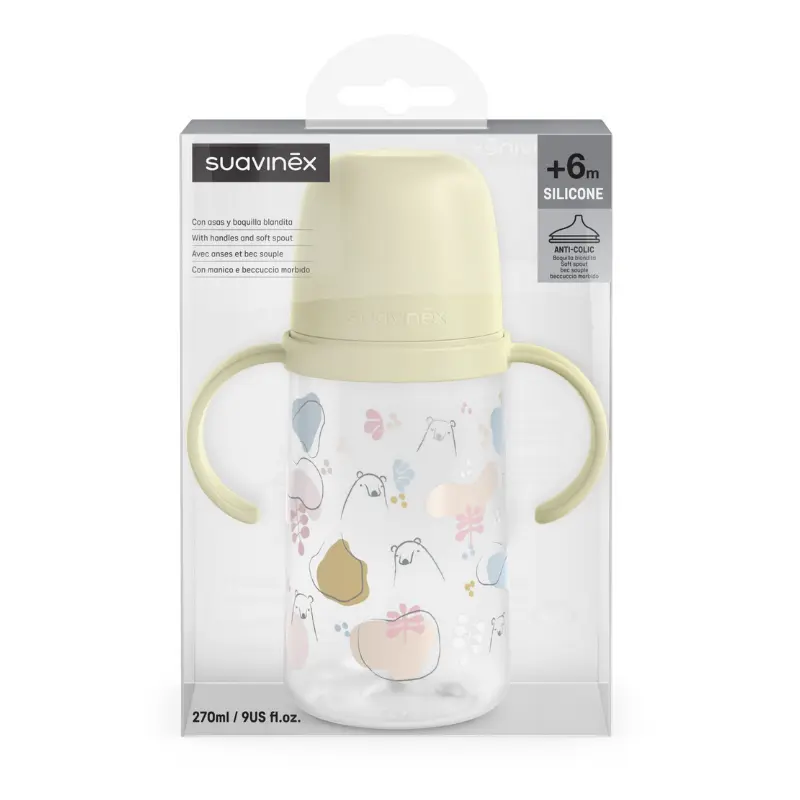 Tasse d’Apprentissage 270 mL Suavinex My Family - Jaune