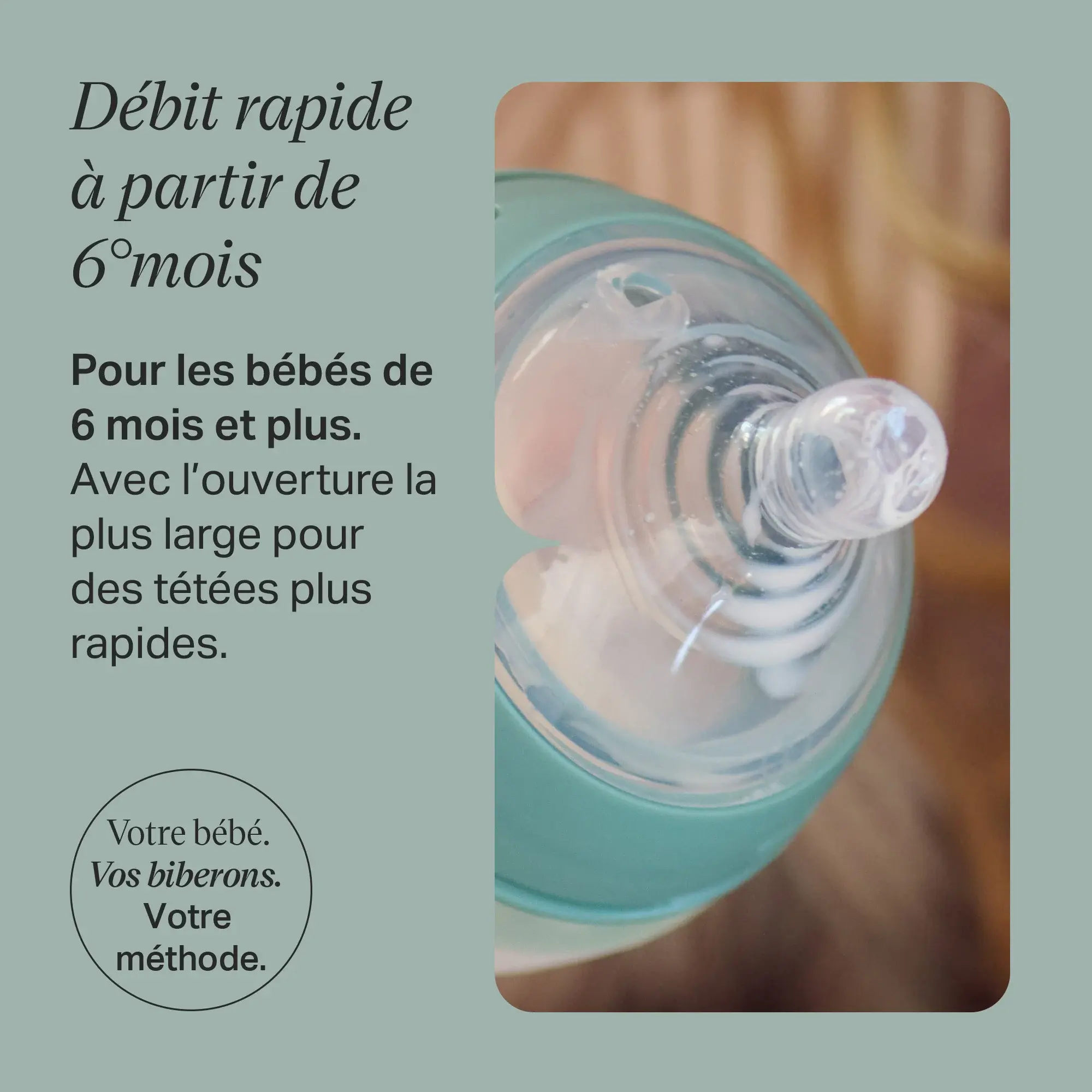 Tétines pour biberon Natural Start 6m+