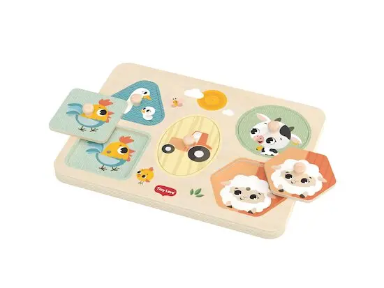 xx Tiny Love Puzzle musical en bois Farmers
