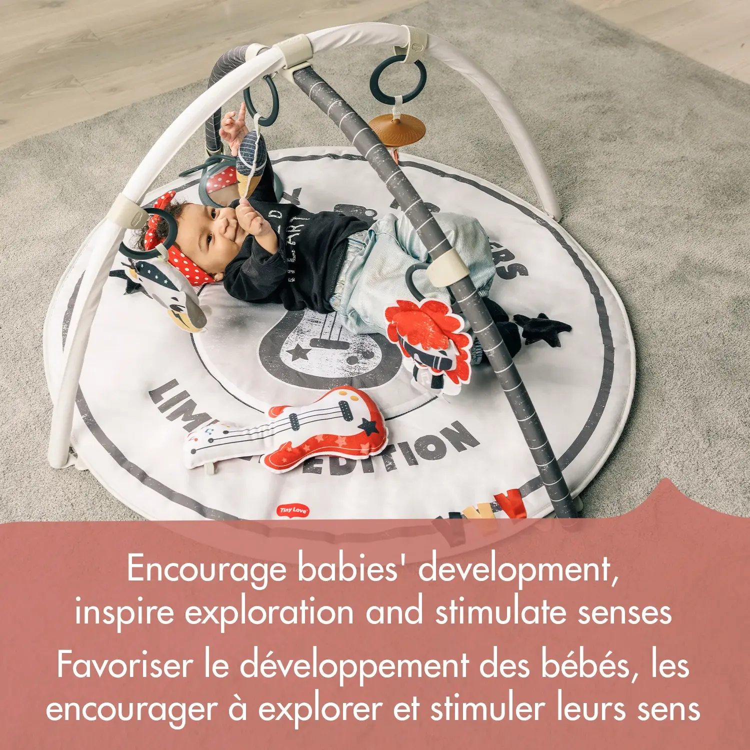 Tiny Love tapis d’eveil Gymini petits rockers roulent avec moi