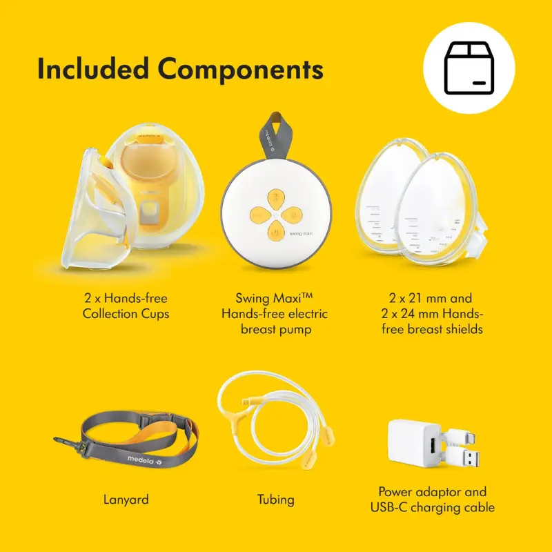 Tire-lait électrique double mains libres Medela Swing Maxi
